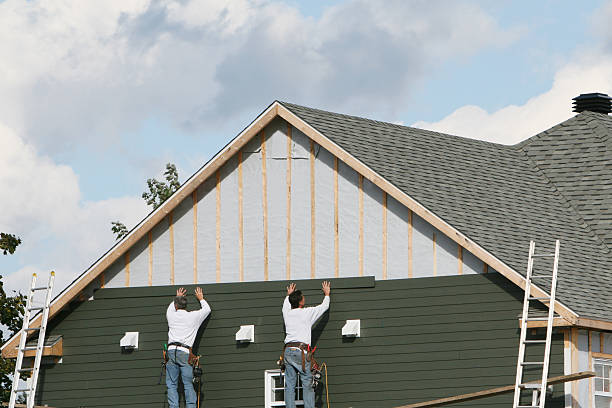 Professional Siding Replacement technician working in McGrady, NC